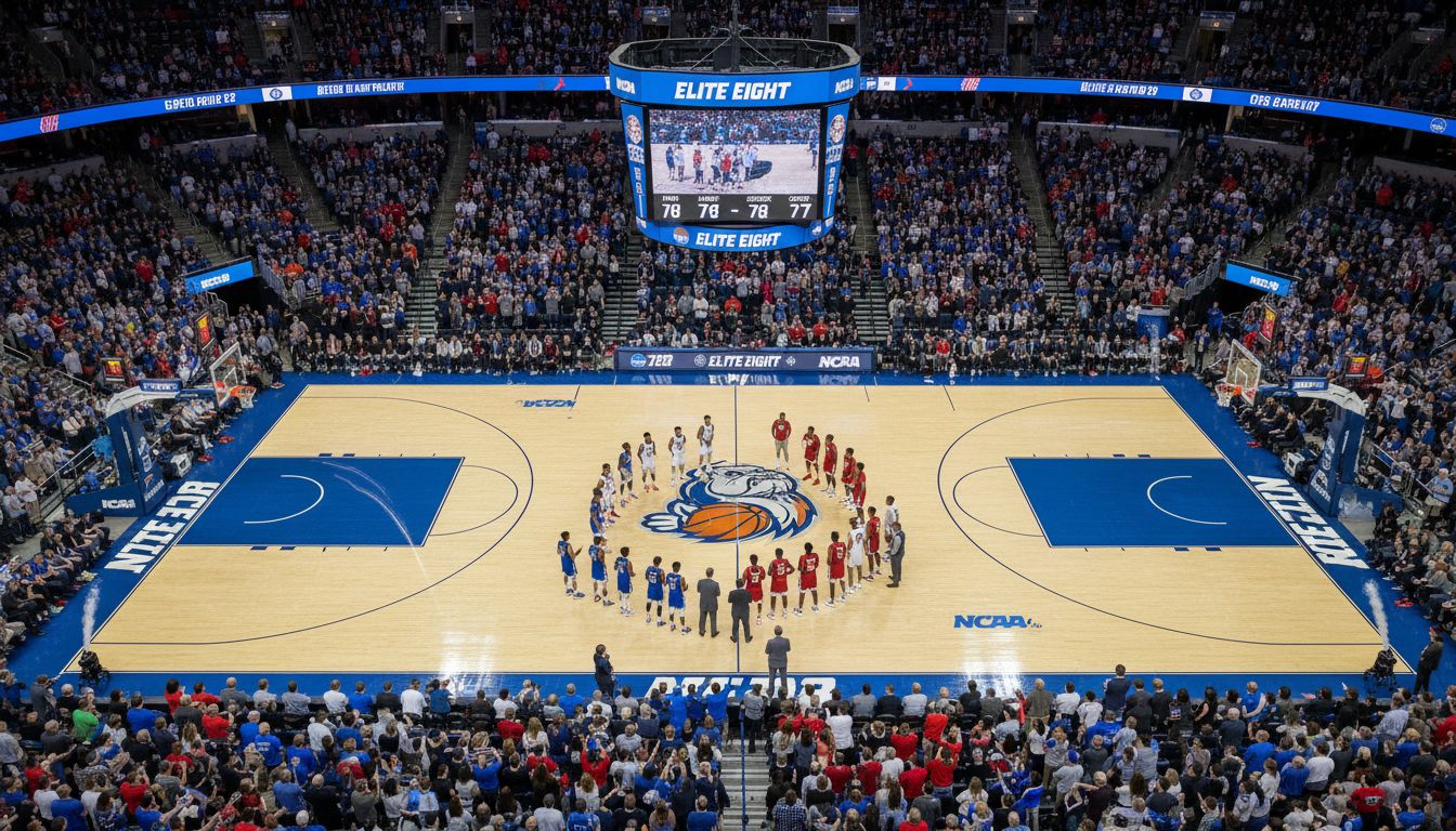 Elite 8 Odds, Upsets, and a Northeastern Husky’s Eye Test