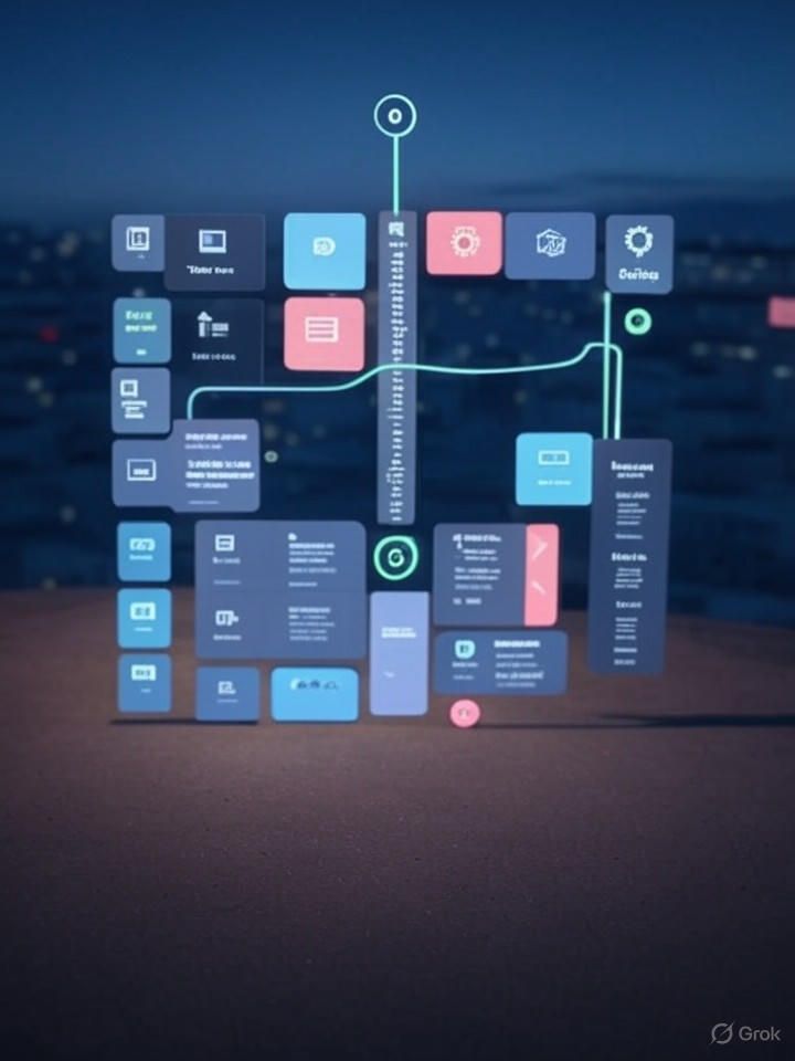Illustration showing how interface design influences user decisions with highlighted navigation paths