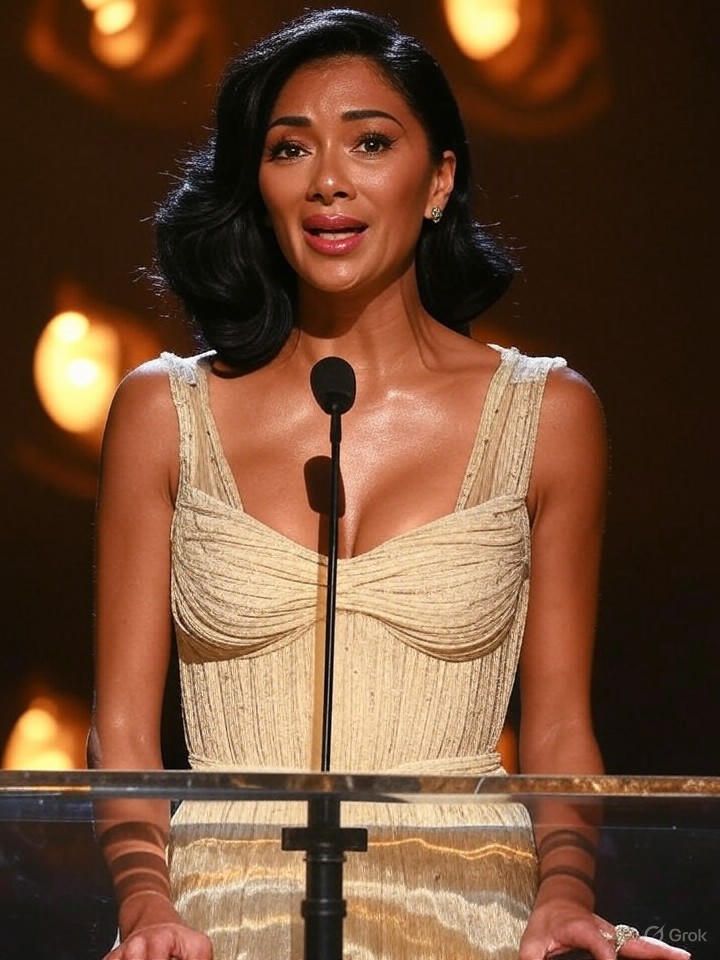 Kara Young holding her Tony Award on stage after historic back-to-back win for Purpose
